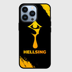 Чехол для iPhone 13 Pro Hellsing - gold gradient, цвет: 3D-черный