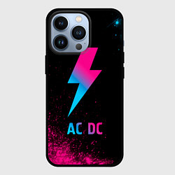 Чехол для iPhone 13 Pro AC DC - neon gradient, цвет: 3D-черный