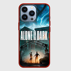 Чехол для iPhone 13 Pro Особняк Alone in the dark, цвет: 3D-красный