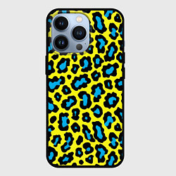 Чехол для iPhone 13 Pro Кислотный леопард паттерн, цвет: 3D-черный