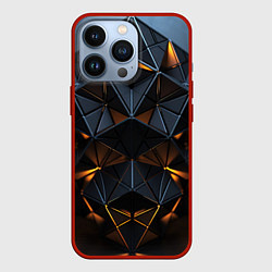 Чехол для iPhone 13 Pro Объемные кубы, цвет: 3D-красный