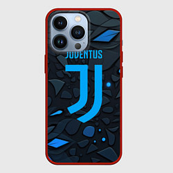 Чехол для iPhone 13 Pro Juventus blue logo, цвет: 3D-красный