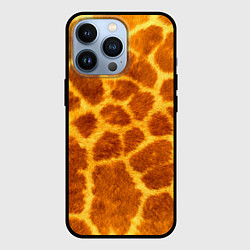 Чехол для iPhone 13 Pro Шкура жирафа - текстура, цвет: 3D-черный