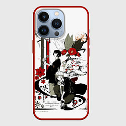 Чехол для iPhone 13 Pro Дазай и Ацуши - бродячие псы, цвет: 3D-красный