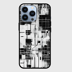 Чехол для iPhone 13 Pro Кибер Сетка гранж, цвет: 3D-черный