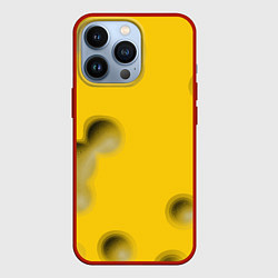 Чехол для iPhone 13 Pro Сырная плоскость, цвет: 3D-красный