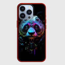 Чехол для iPhone 13 Pro Панда в стиле киберпанк, цвет: 3D-красный
