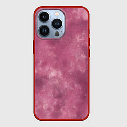 Чехол для iPhone 13 Pro Текстура родонита, цвет: 3D-красный