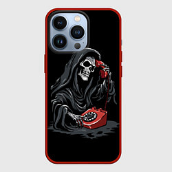 Чехол для iPhone 13 Pro Звонок смерти, цвет: 3D-красный