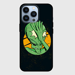 Чехол для iPhone 13 Pro Alien facepalm, цвет: 3D-черный