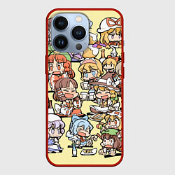 Чехол для iPhone 13 Pro Touhou Project Characters, цвет: 3D-красный