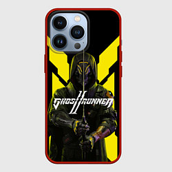 Чехол для iPhone 13 Pro Кибер самурай ghostrunner 2, цвет: 3D-красный