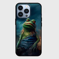 Чехол для iPhone 13 Pro Уставший Пепе, цвет: 3D-черный