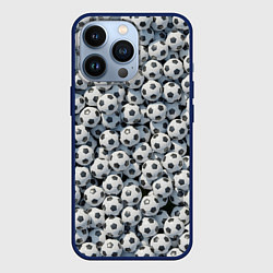 Чехол для iPhone 13 Pro Узор с мячиками, цвет: 3D-тёмно-синий