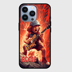 Чехол iPhone 13 Pro ACDC fire rock