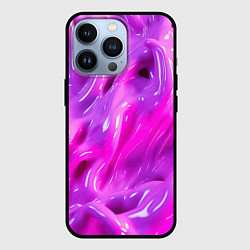 Чехол для iPhone 13 Pro Розовая слизь, цвет: 3D-черный