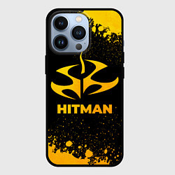 Чехол для iPhone 13 Pro Hitman - gold gradient, цвет: 3D-черный