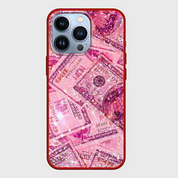 Чехол для iPhone 13 Pro Дорого богато, цвет: 3D-красный