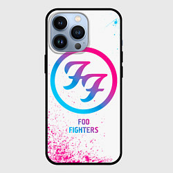 Чехол для iPhone 13 Pro Foo Fighters neon gradient style, цвет: 3D-черный