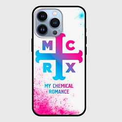 Чехол для iPhone 13 Pro My Chemical Romance neon gradient style, цвет: 3D-черный