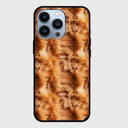 Чехол для iPhone 13 Pro Меховой паттерн, цвет: 3D-черный