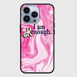 Чехол для iPhone 13 Pro I am kenough - розовые разводы краски, цвет: 3D-черный