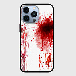 Чехол для iPhone 13 Pro Брызги крови, цвет: 3D-черный