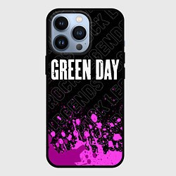 Чехол iPhone 13 Pro Green Day rock legends посередине