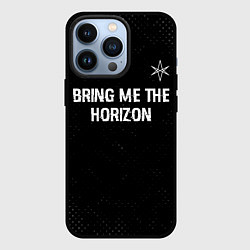 Чехол iPhone 13 Pro Bring Me the Horizon glitch на темном фоне посеред