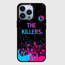 Чехол для iPhone 13 Pro The Killers - neon gradient посередине, цвет: 3D-черный