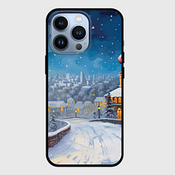 Чехол для iPhone 13 Pro Москва новый год, цвет: 3D-черный