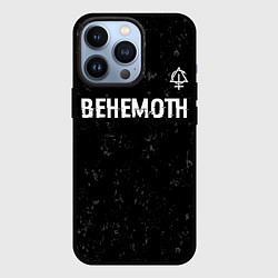 Чехол для iPhone 13 Pro Behemoth glitch на темном фоне посередине, цвет: 3D-черный