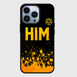 Чехол iPhone 13 Pro HIM - gold gradient посередине