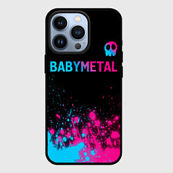 Чехол для iPhone 13 Pro Babymetal - neon gradient посередине, цвет: 3D-черный