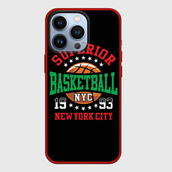 Чехол для iPhone 13 Pro Superior basketball, цвет: 3D-красный