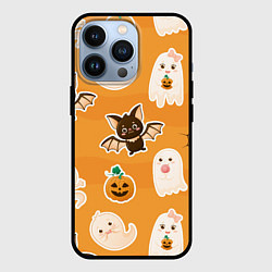 Чехол для iPhone 13 Pro Забавные привидения, цвет: 3D-черный