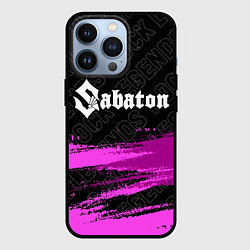 Чехол для iPhone 13 Pro Sabaton rock legends посередине, цвет: 3D-черный