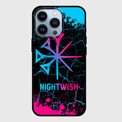 Чехол для iPhone 13 Pro Nightwish - neon gradient, цвет: 3D-черный