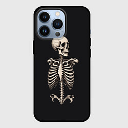 Чехол для iPhone 13 Pro Скелет улыбается, цвет: 3D-черный