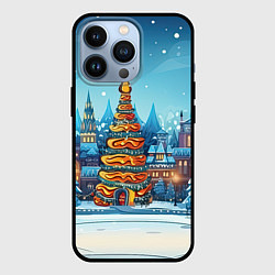 Чехол для iPhone 13 Pro Новогоднее настроение елочка, цвет: 3D-черный