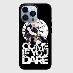 Чехол для iPhone 13 Pro If you dare anime girl, цвет: 3D-черный