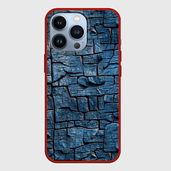 Чехол для iPhone 13 Pro Синее дерево, цвет: 3D-красный