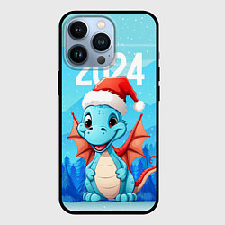 Чехол для iPhone 13 Pro Морозный дракон, цвет: 3D-черный
