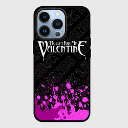 Чехол для iPhone 13 Pro Bullet For My Valentine rock legends посередине, цвет: 3D-черный