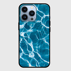 Чехол для iPhone 13 Pro Кристально чистая вода, цвет: 3D-черный