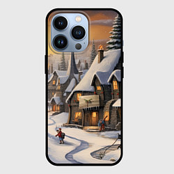 Чехол для iPhone 13 Pro Необыкновенные приключения под новый год, цвет: 3D-черный