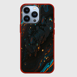 Чехол для iPhone 13 Pro Разводы на нефтяной луже, цвет: 3D-красный