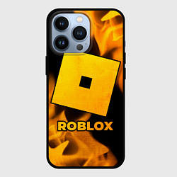 Чехол для iPhone 13 Pro Roblox - gold gradient, цвет: 3D-черный