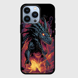 Чехол для iPhone 13 Pro Дракон серебряных морозов 2024, цвет: 3D-черный