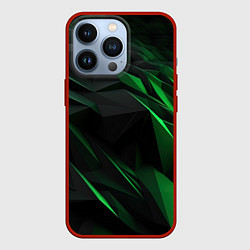 Чехол для iPhone 13 Pro Вихрь абстрактных линий, цвет: 3D-красный